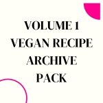 Vegan Recipe PLR Archive Pack - Volume 1