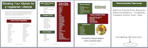 Meatless Meal Planning Shopping List