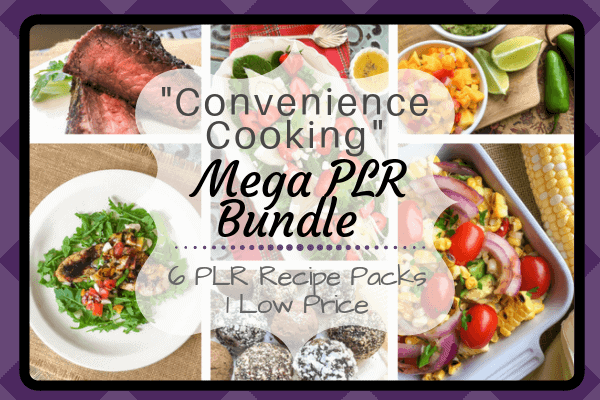 Convenience Cooking Mega PLR Bundle | Fast Healthy Recipe PLR Packs