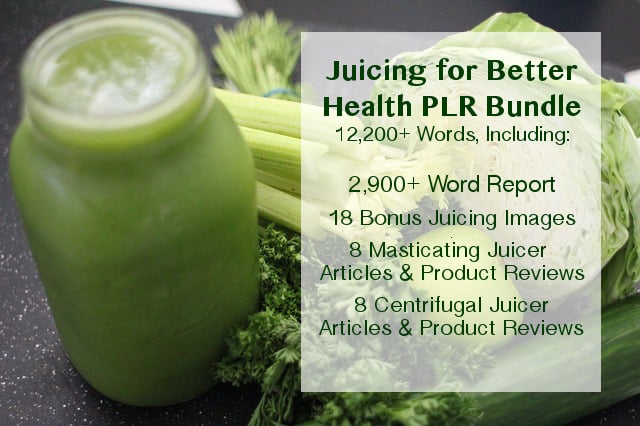 Juicing for Better Health PLR