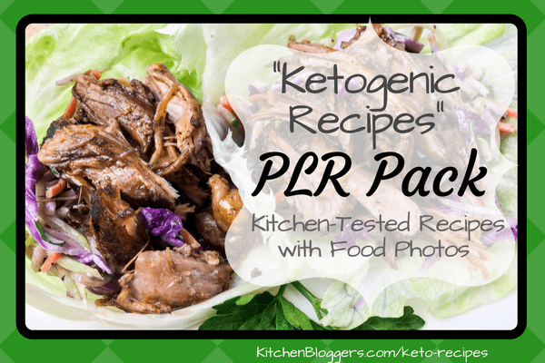 Ketogenic Recipes PLR