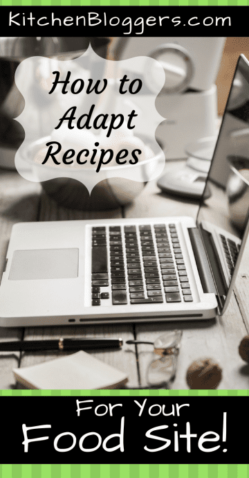 Adapt recipes for your food site