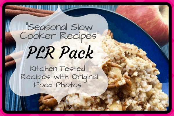 Seasonal Slow Cooker Recipe PLR with Original Food Photos