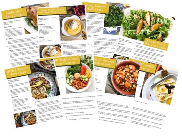 JR Lang Complete Wellness Bonus Recipe Cards