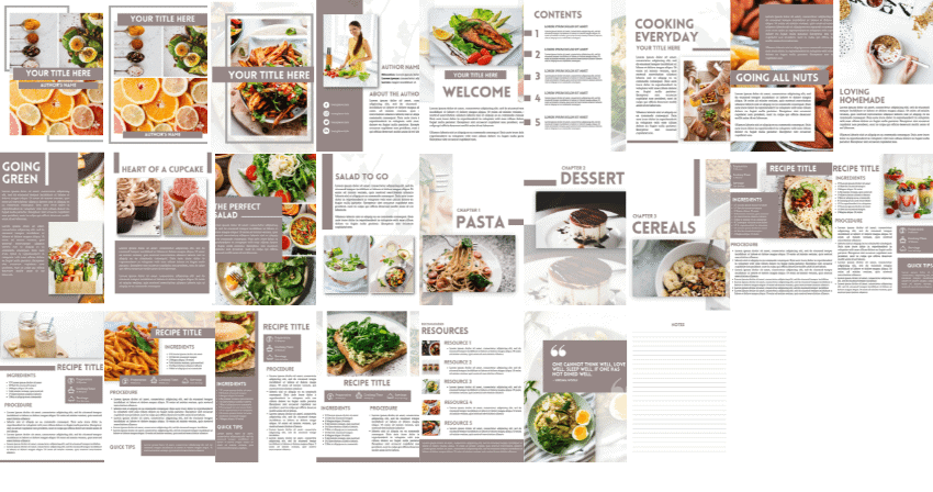 Canva Recipe Book