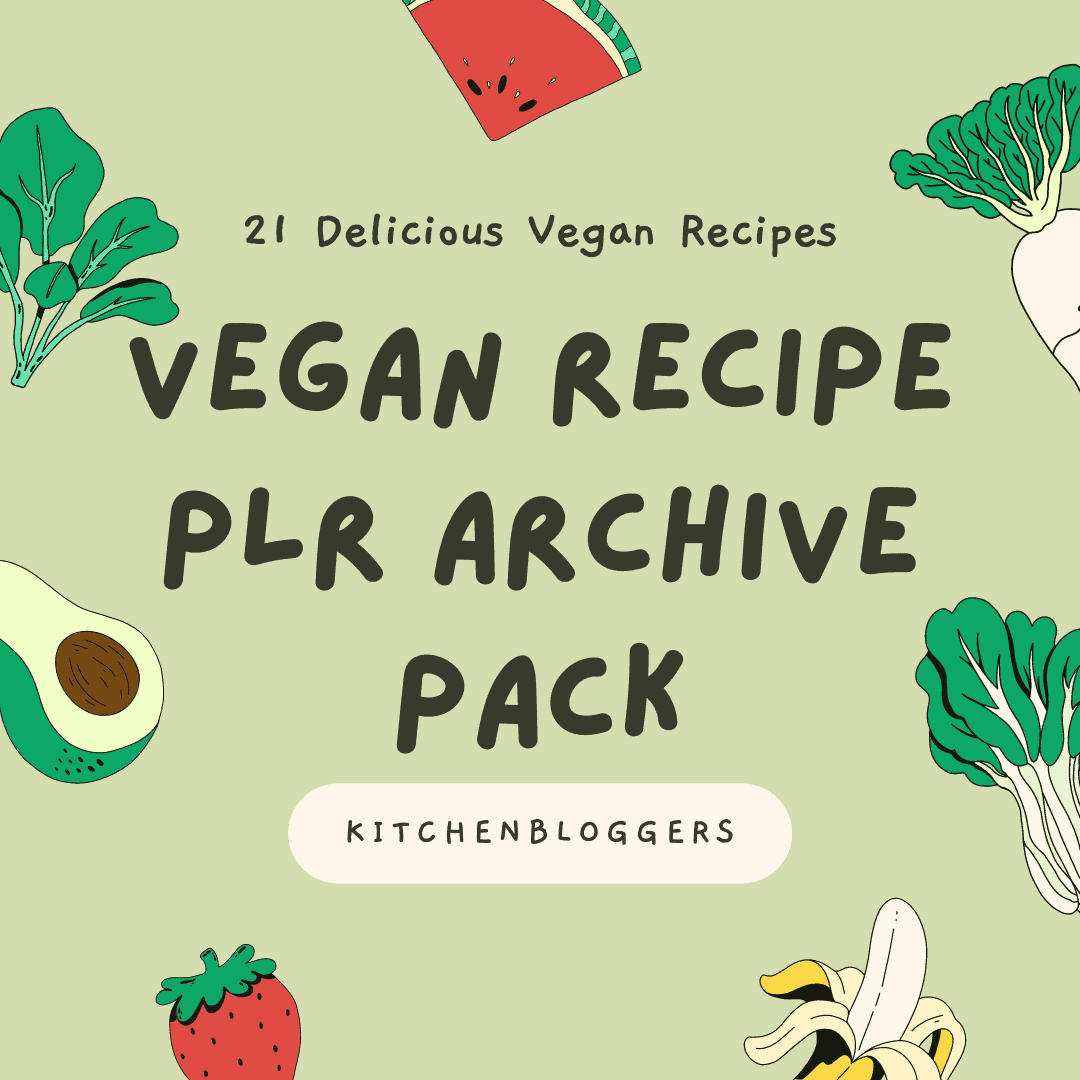 Vegan Recipe PLR