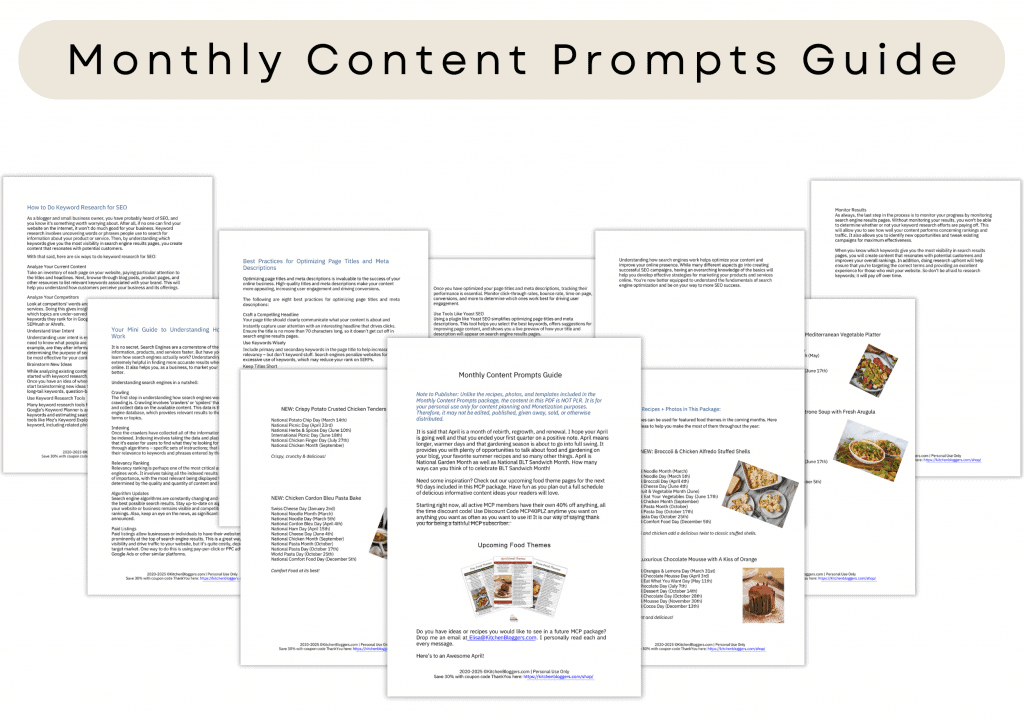 Monthly Content Prompt Guidelines